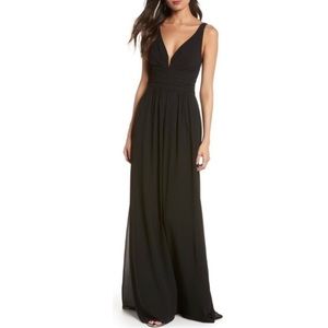 BOGO Lulus Black V Neck Chiffon
Gown New $95